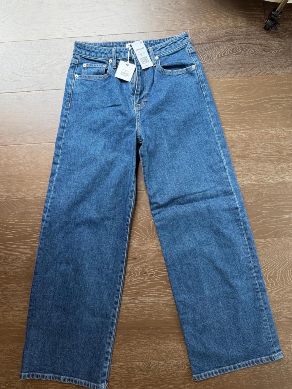 Simkhai Straight -Leg Women's Jeans in Classic Blue Denim